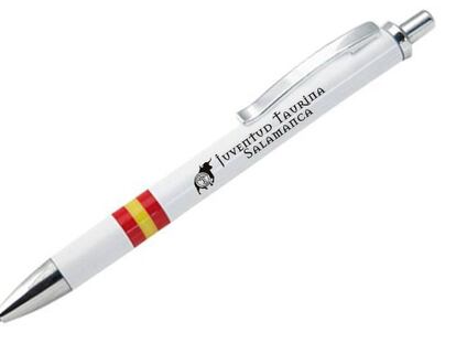 El bolígrafo que venden los jóvenes taurinos.