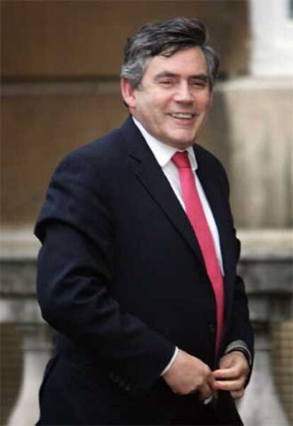 El ministro de Hacienda británico, Gordon Brown, a principios de junio.