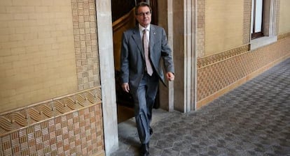 Artur Mas, tras el debate de política general del pasado jueves.