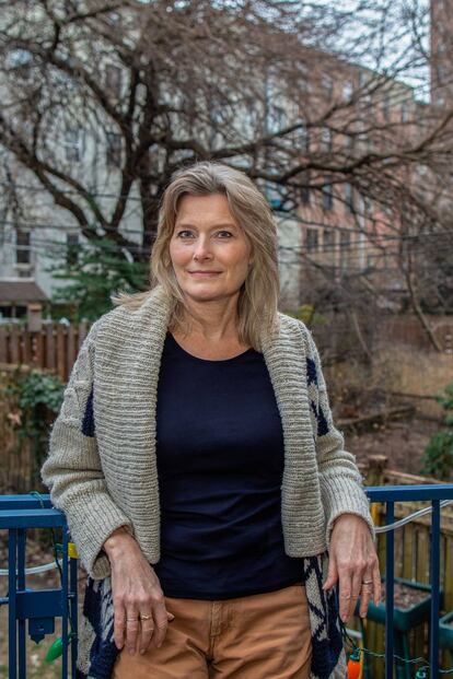 Jennifer Egan en su casa de Brooklyn, Nueva York, el pasado 23 de enero.