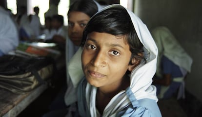 Una mujer de Gazipur, Bangladés.  