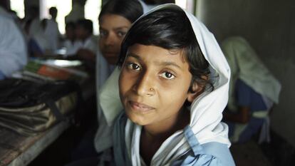 Una mujer de Gazipur, Bangladés.