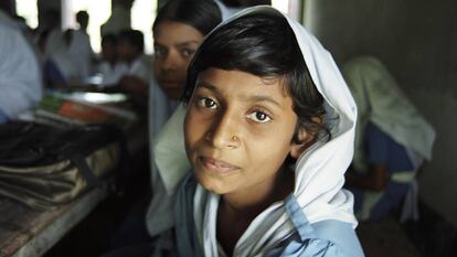 Una mujer de Gazipur, Bangladés.  