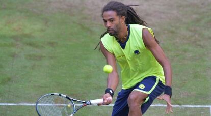 El alemán Dustin Brown en su partido contra Nadal.