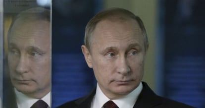 O presidente russo, Vladimir Putin, em Moscou, na quarta-feira