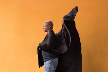 Wilfried N'Sondé, escritor y cantante congoleño, en un retrato realizado en el Hay Festival de Querétaro, que tuvo lugar entre el 1 y el 4 de septiembre.