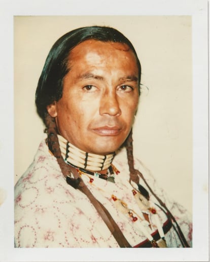 O índio americano (Russell Means), 1976.