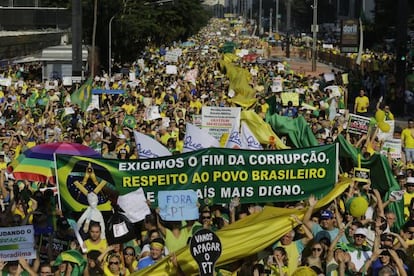 Protesto na avenida Paulista, no dia 12. 