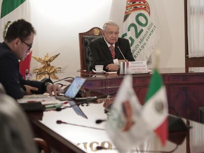 López Obrador, durante su participación en la cumbre del G20.