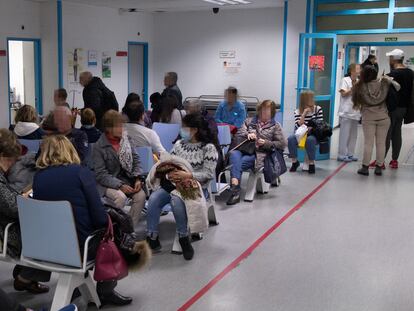 Sala de espera de Urgencias del Hospital Universitario de La Princesa.