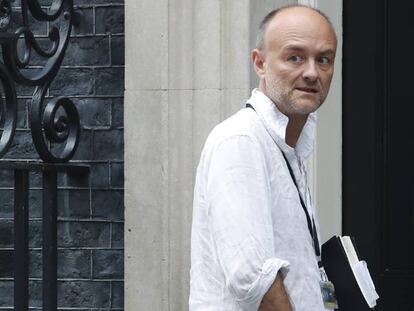 Dominic Cummings entra en el 10 de Downing Street el pasado 30 de julio.