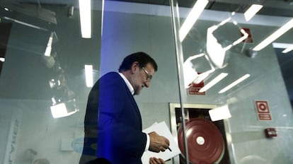 Rueda de prensa de Mariano Rajoy tras la reunión del Comité Ejecutivo Nacional del PP.