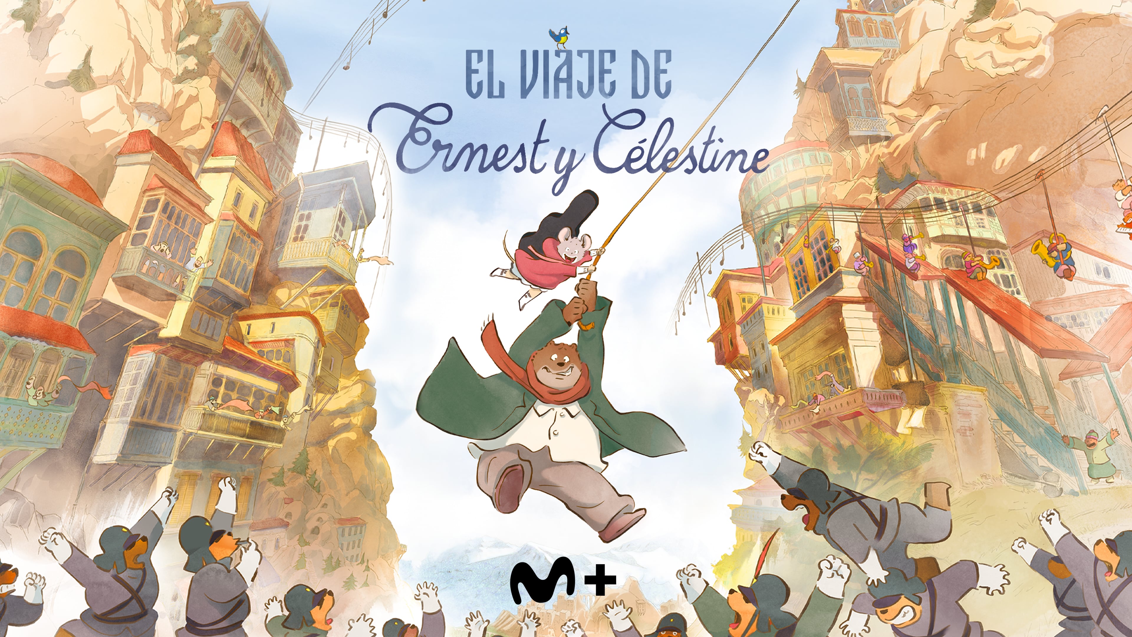 Imagen promocional de la película infantil 'El viaje de Ernest y Celestine'.