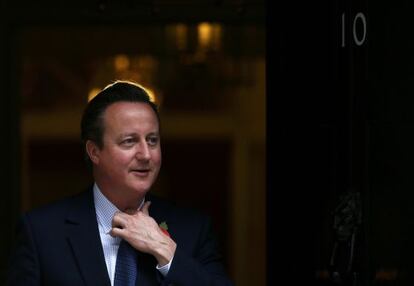 El primer ministro brit&aacute;nico, David Cameron, en Londres.