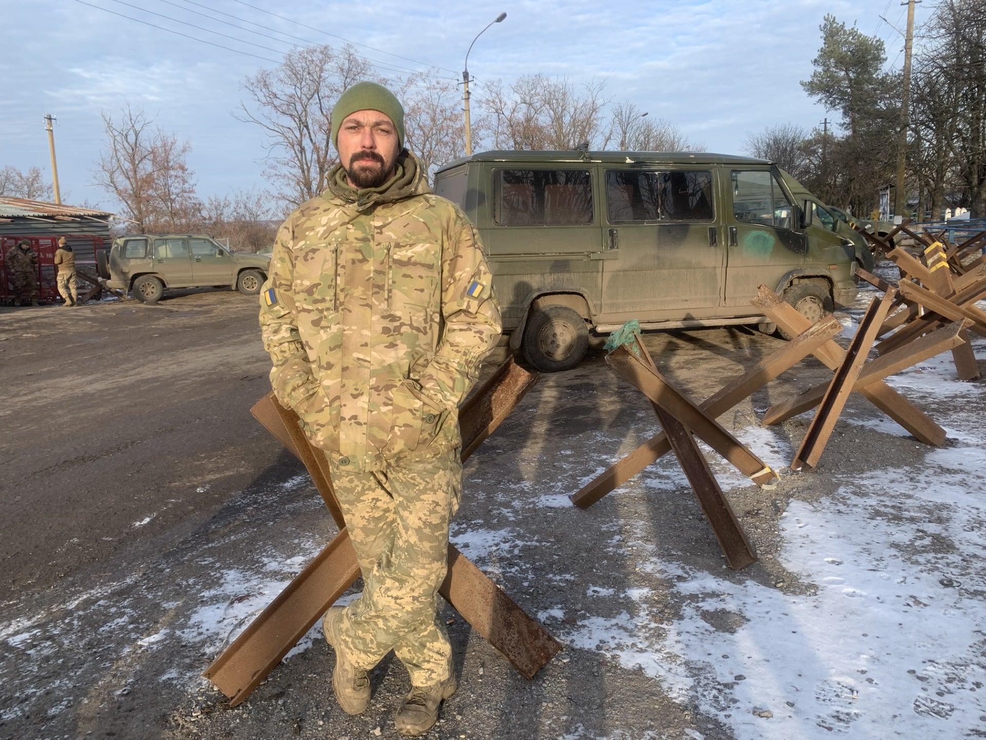 Un militar con nombre en clave Citroen, el 14 de diciembre en la aldea de Iskra, en Donetsk.