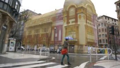 Fachada del teatro Bellas Artes, en el centro de San Sebastián.