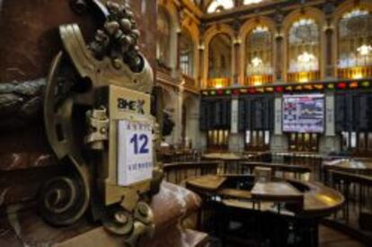 Sala principal del Palacio de la Bolsa de Madrid.