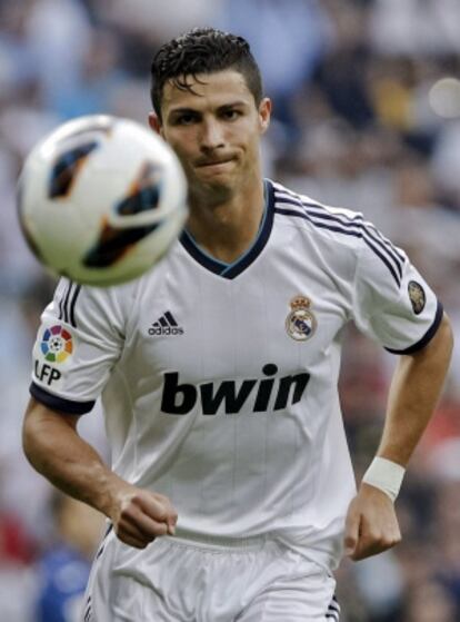 Cristiano Ronaldo, durante el duelo ante el Valencia.