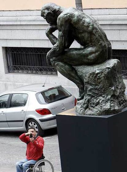 <i>El pensador</i> de Rodin, en Madrid.