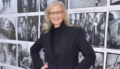 Annie Leibovitz, en la galería de Los Ángeles (California) donde expondrá su obra, el pasado miércoles 13 de febrero.