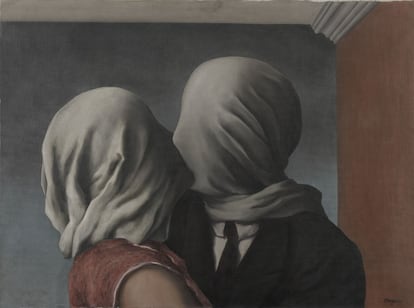 Los amantes Rene Magritte