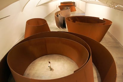 'La materia del tiempo', en el museo Guggenheim de Bilbao.