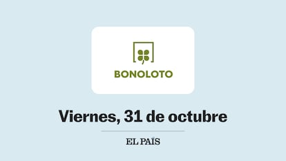Sorteo Bonoloto viernes 31 octubre 2025