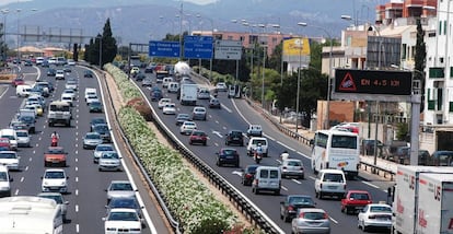 Tráfico en la Via de Cintura (Baleares