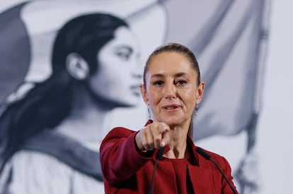 Claudia Sheinbaum en Palacio Nacional, Ciudad de México, el 2 de abril de 2025.