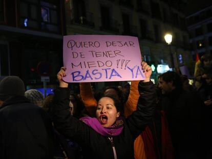 Manifestaci&oacute;n contra la violencia machista en Madrid.