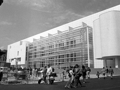 El edificio del Macba, en Barcelona, en 1997.