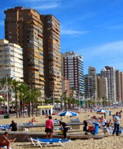 La playa de Benidorm, en una imagen de archivo.