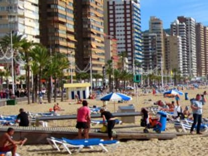 La playa de Benidorm, en una imagen de archivo.