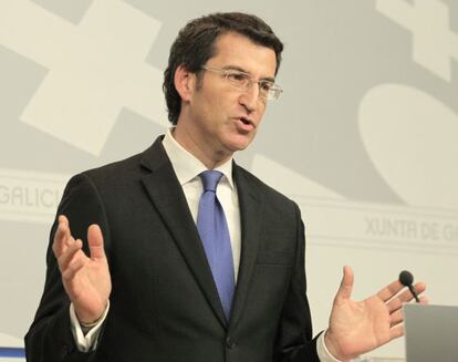 El presidente de la Xunta, Nu&ntilde;ez Feij&oacute;o