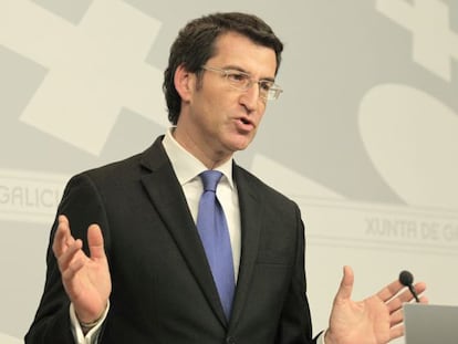 El presidente de la Xunta, Nu&ntilde;ez Feij&oacute;o