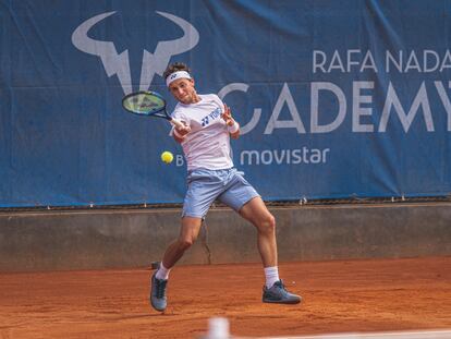 Ruud pelotea en las instalaciones de la Rafa Nadal Academy, en una imagen cedida por el centro.