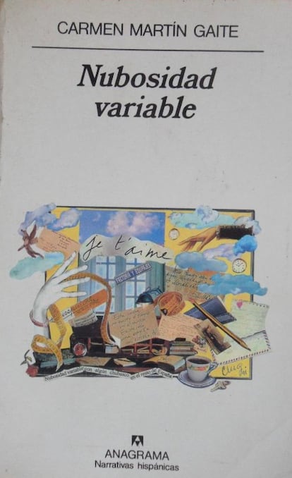 Carmen Martín Gaite trata en '­Nubosidad variable' de uno de sus temas favoritos: la supervivencia a través de la escritura. Con esta ­novela, como con 'Usos amorosos de la posguerra española', conectó con el gran público. Su castellano es ­espléndido. / R. M.