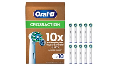 Recambios oralB con su caja sobre fondo blanco