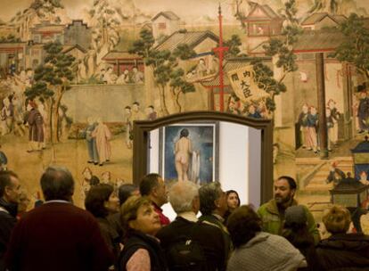 Las pinturas que decoran el salón chino del palacio de la Cotilla, en Guadalajara, retratan la vida campestre en la dinastía Qing.