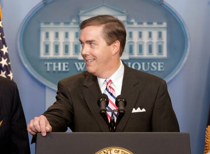 El presentador suspendido por la cadena C-SPAN, Steve Scully.