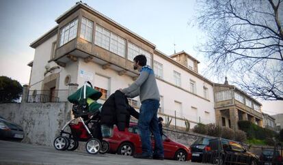 Exterior del centro de menores de Ferrol donde la Xunta ha internado a dos niños autistas.