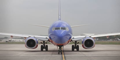 Un avión de Southwest en el aeropuerto Love Field de Dallas.