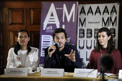 Roxana Alejo, Diego Luna y Paulina Suárez presentan la gira de documentales Ambulante.