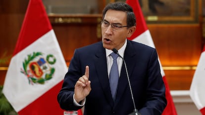 O presidente do Peru, Martín Vizcarra, em imagem de setembro.