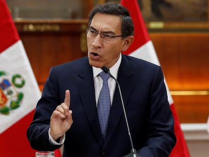El presidente de Perú, Martín Vizcarra, en una imagen de septiembre pasado.