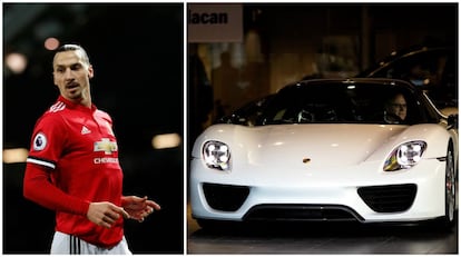 La estrella de fútbol Zlatan Ibrahimovic tiene en su garaje una colección de coches de lujo que incluye un Porsche, 918 Spyder, un Ferrari Enzo, Audi S8 y un RS6, Maserati GranTurismo y también un Lamborghini Gallardo.
