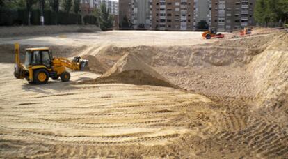 Las obras donde se han hallado los restos cerámicos.