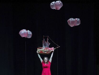 La soprano Adrianne Pieczonka, en el ensayo general de 'El holandés errante' en Bayreuth.