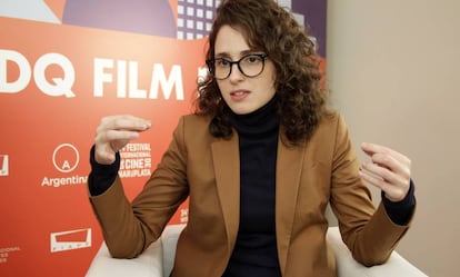 Carol Duarte, en el Festival internacional de cine de Mar del Plata.