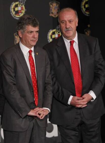 Villar y Del Bosque, en noviembre de 2011.